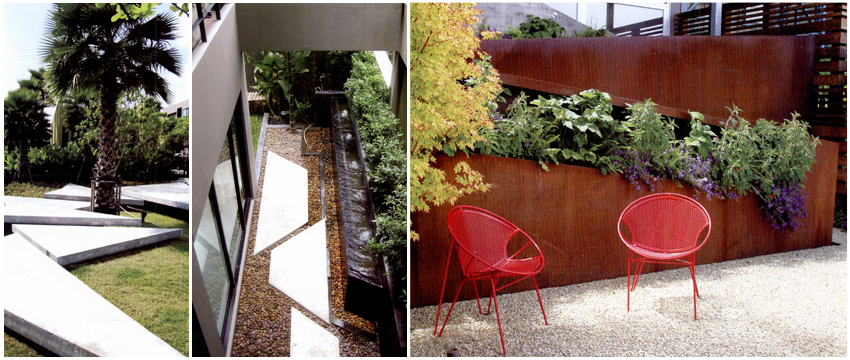 渾然天成的現代別墅花園設計 簡約主義花園