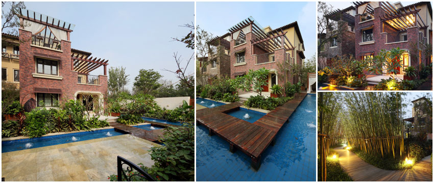 現代別墅景觀設計  方田木子和天津客戶一起體會水中的寂靜
